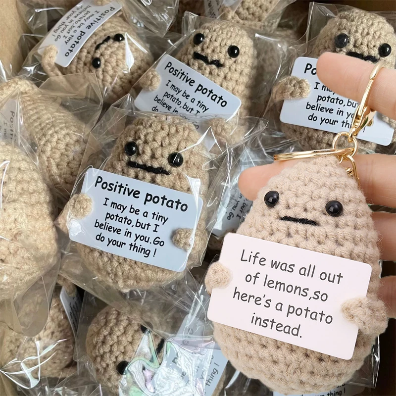 1/2pcs Positive Energy Potato  - đánh giá và giá Gaming Console Keychain