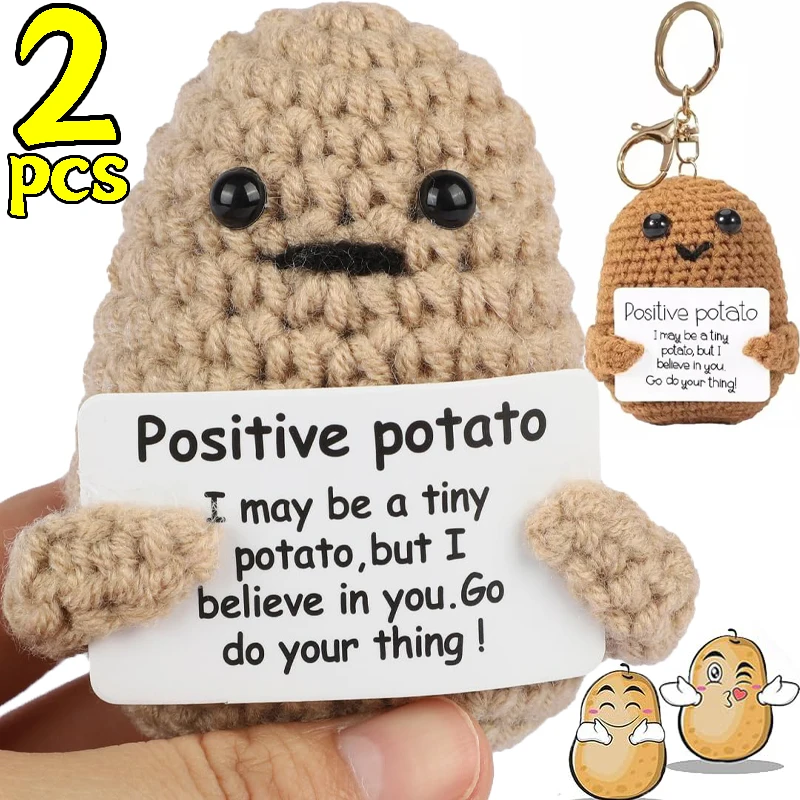 1/2pcs Positive Energy Potato  - đánh giá và giá Gaming Console Keychain