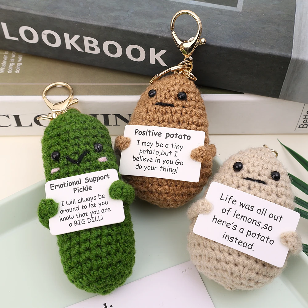 1/2pcs Positive Energy Potato  - đánh giá và giá Gaming Console Keychain