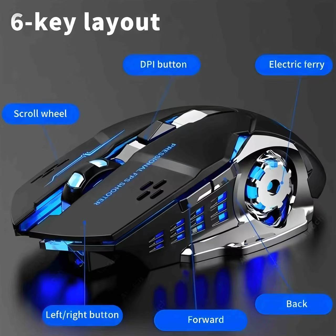 Bluetooth Mouse Gaming Compute - đánh giá và giá Gaming Console Buttons
