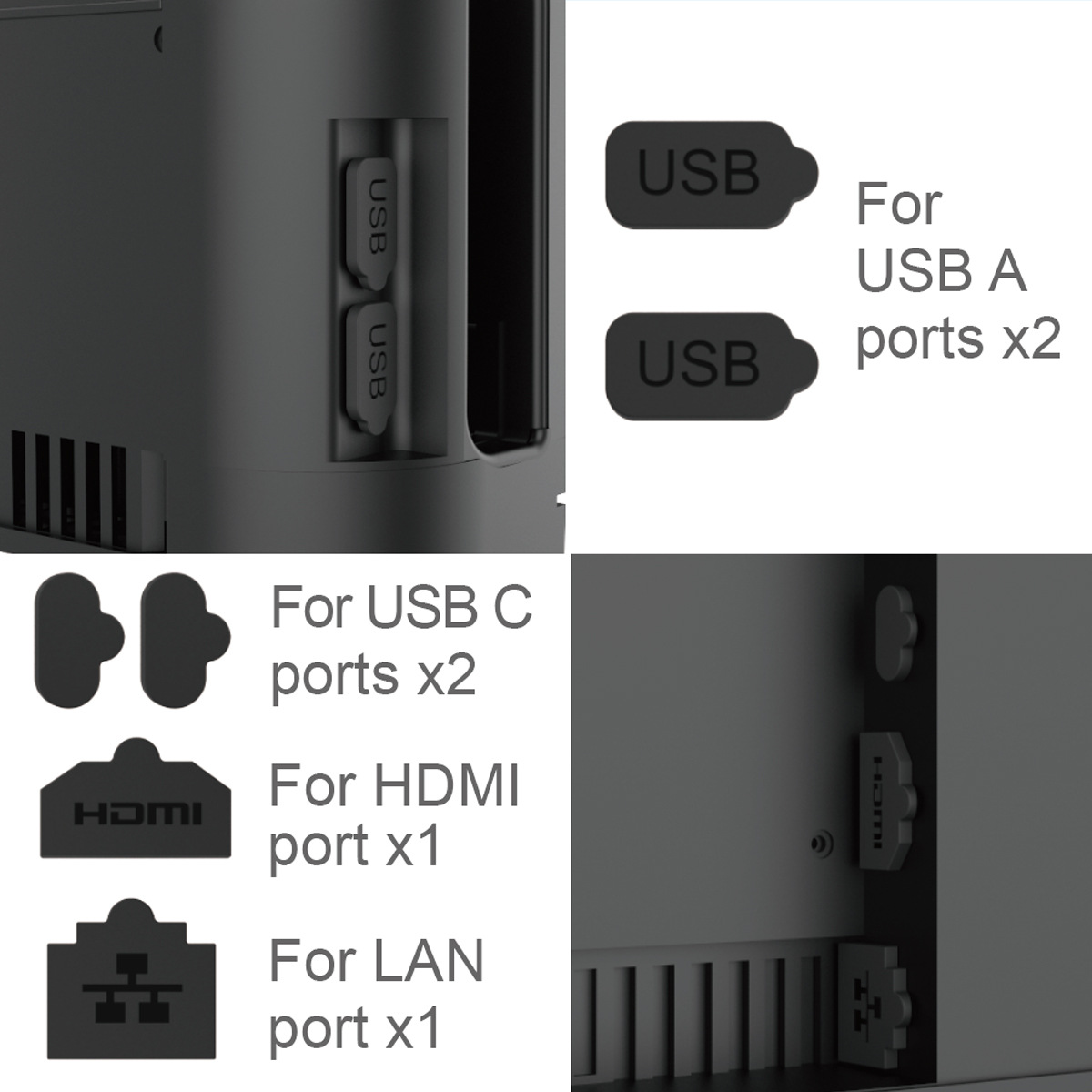 Silicone Dust Plugs Set for Sw - đánh giá và giá Gaming Console Buttons